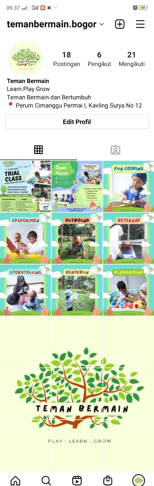 DAYCARE (untuk usia 12 bulan - 5 tahun )